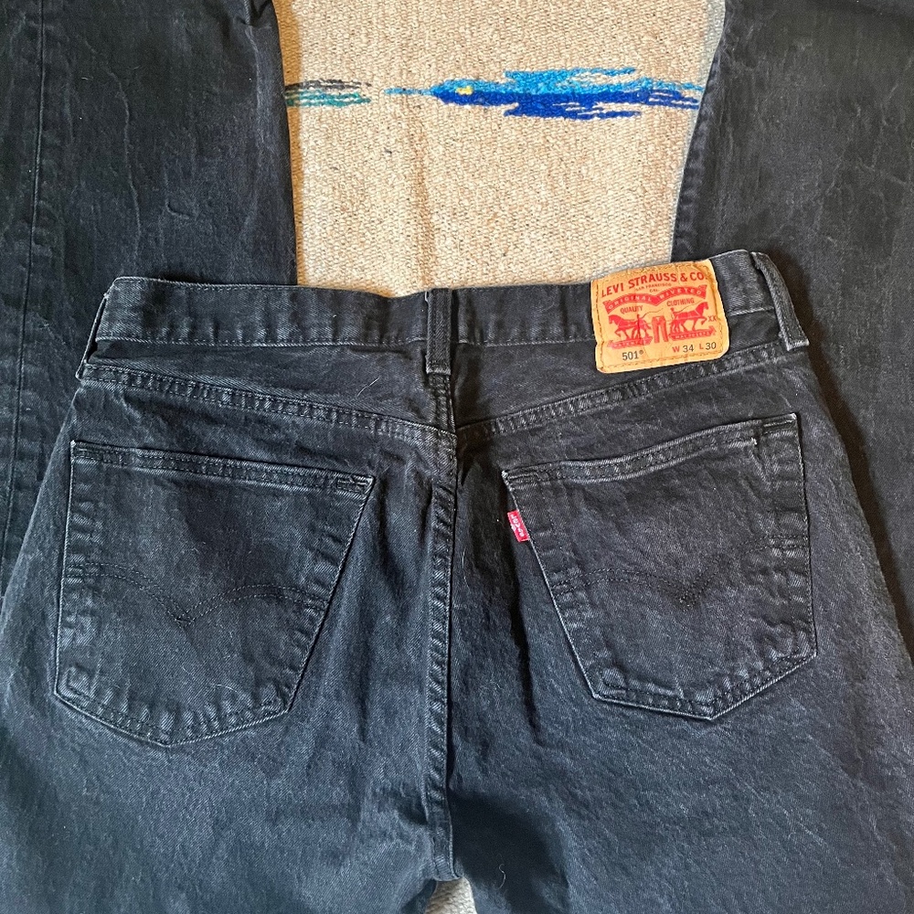 Levi’s 501 Black Jeans 34x30(33x29)